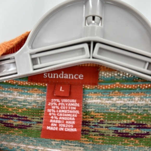 Sundance Folkloric Fair Isle Cardigan Waterfall Cashmere angora lambs wool rabbi - Picture 3 of 5